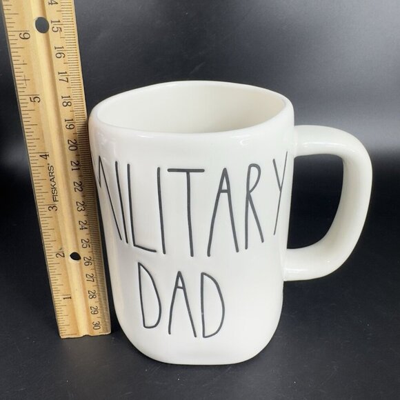 Rae Dunn By Magenta Artisan Collection Ceramic Coffee Mug Cup Military Dad Mug - Picture 3 of 12